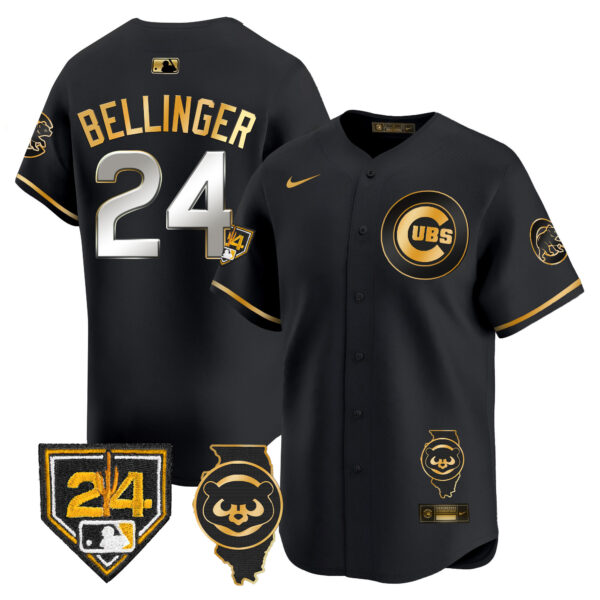 Men's Chicago Cubs Spring Training & Illinois Patch Vapor Premier Limited Jersey - All Stitched - Image 2
