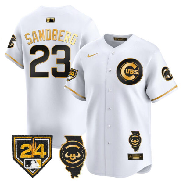 Men's Chicago Cubs Spring Training & Illinois Patch Vapor Premier Limited Jersey - All Stitched - Image 12