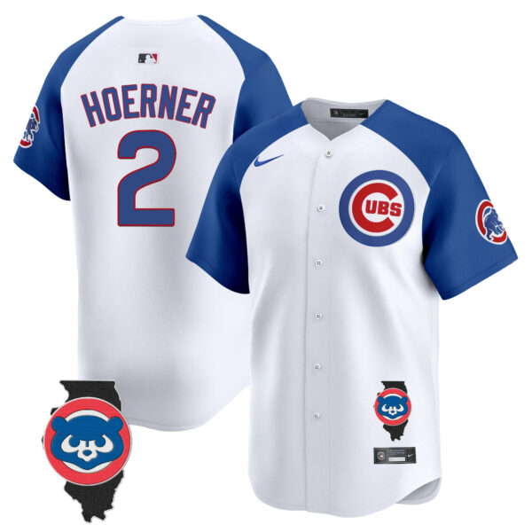 Men's Chicago Cubs Illinois Patch Vapor Premier Limited Jersey - All Stitched - Image 45