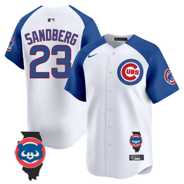 Men's Chicago Cubs Illinois Patch Vapor Premier Limited Jersey V2 - All Stitched - Image 44