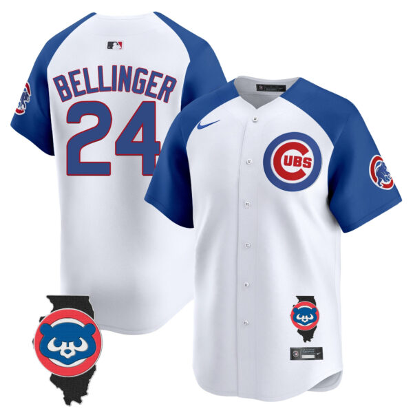 Men's Chicago Cubs Illinois Patch Vapor Premier Limited Jersey V2 - All Stitched - Image 42