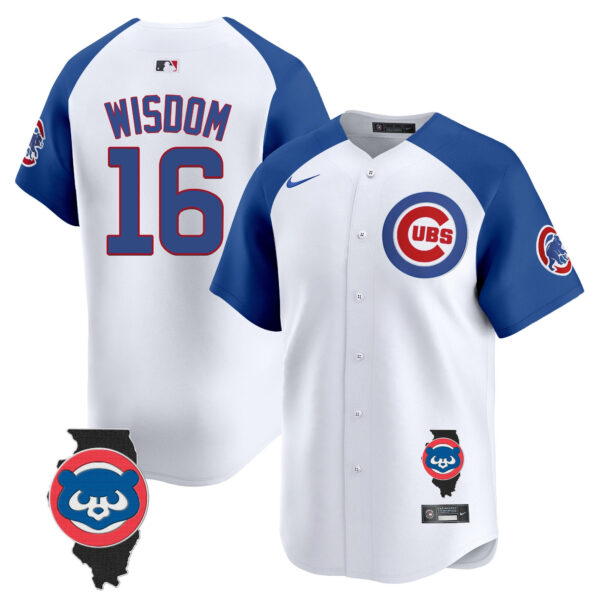 Men's Chicago Cubs Illinois Patch Vapor Premier Limited Jersey V2 - All Stitched - Image 47
