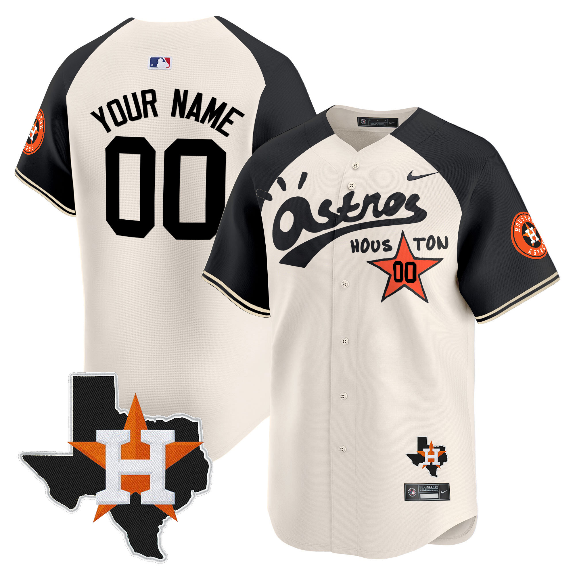 Houston Astros Cactus Jack Style Vapor Premier Limited Custom Jersey - Stitched - Image 5