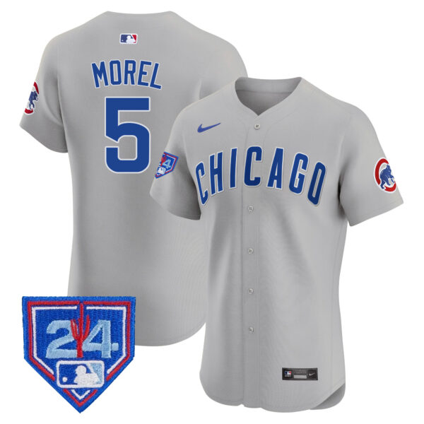 Men's Chicago Cubs 2024 Spring Training Patch Vapor Premier Elite Jersey V2 - All Stitched - Image 38