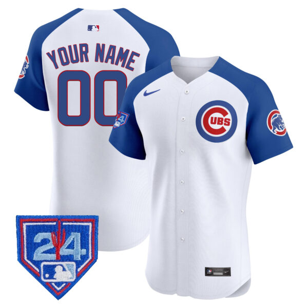 Chicago Cubs 2024 Spring Training Patch Vapor Premier Elite Custom Jersey V2 - All Stitched - Image 6