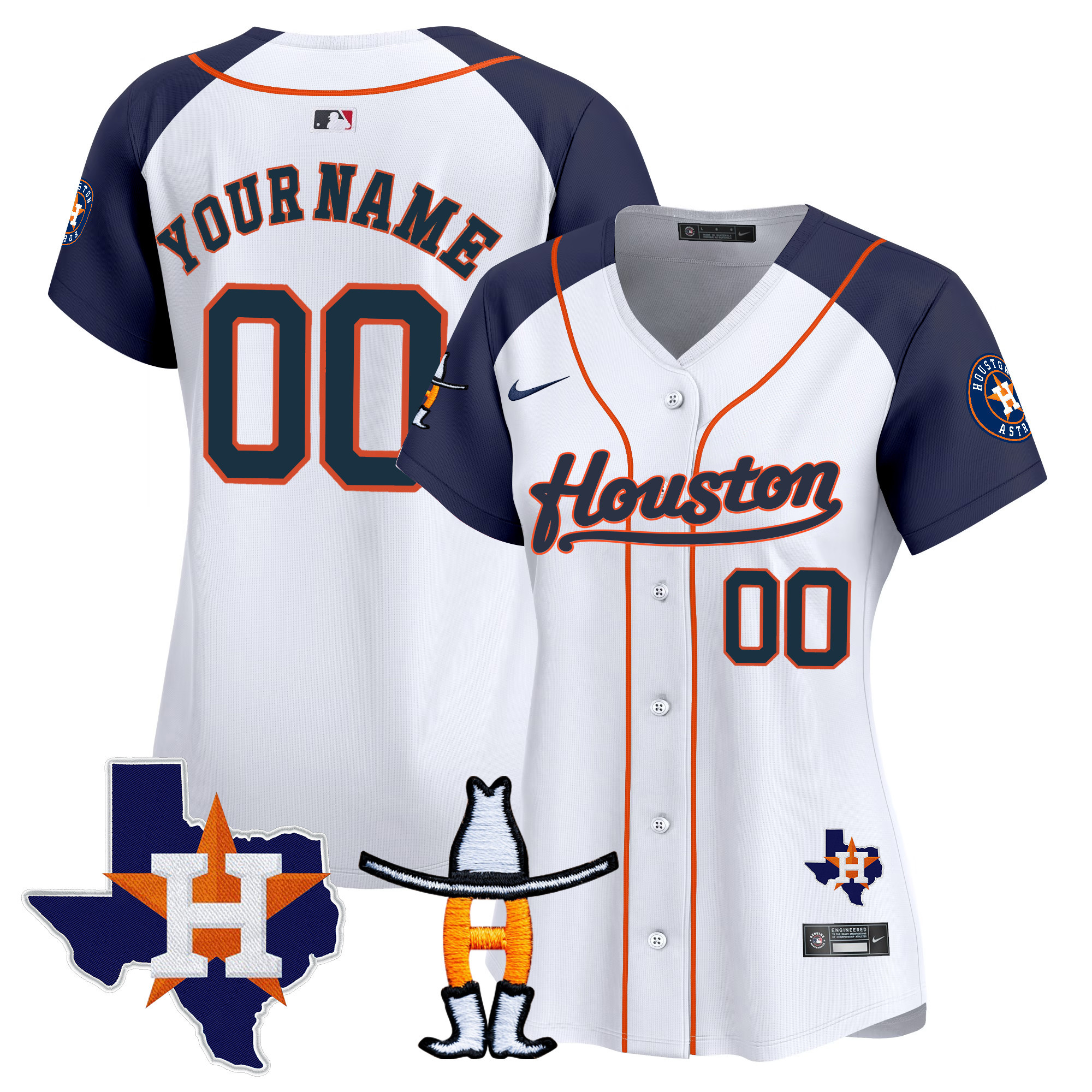 Houston Astros Houston Rodeo Patch Vapor Premier Limited Custom Jersey - All Stitched - Image 10