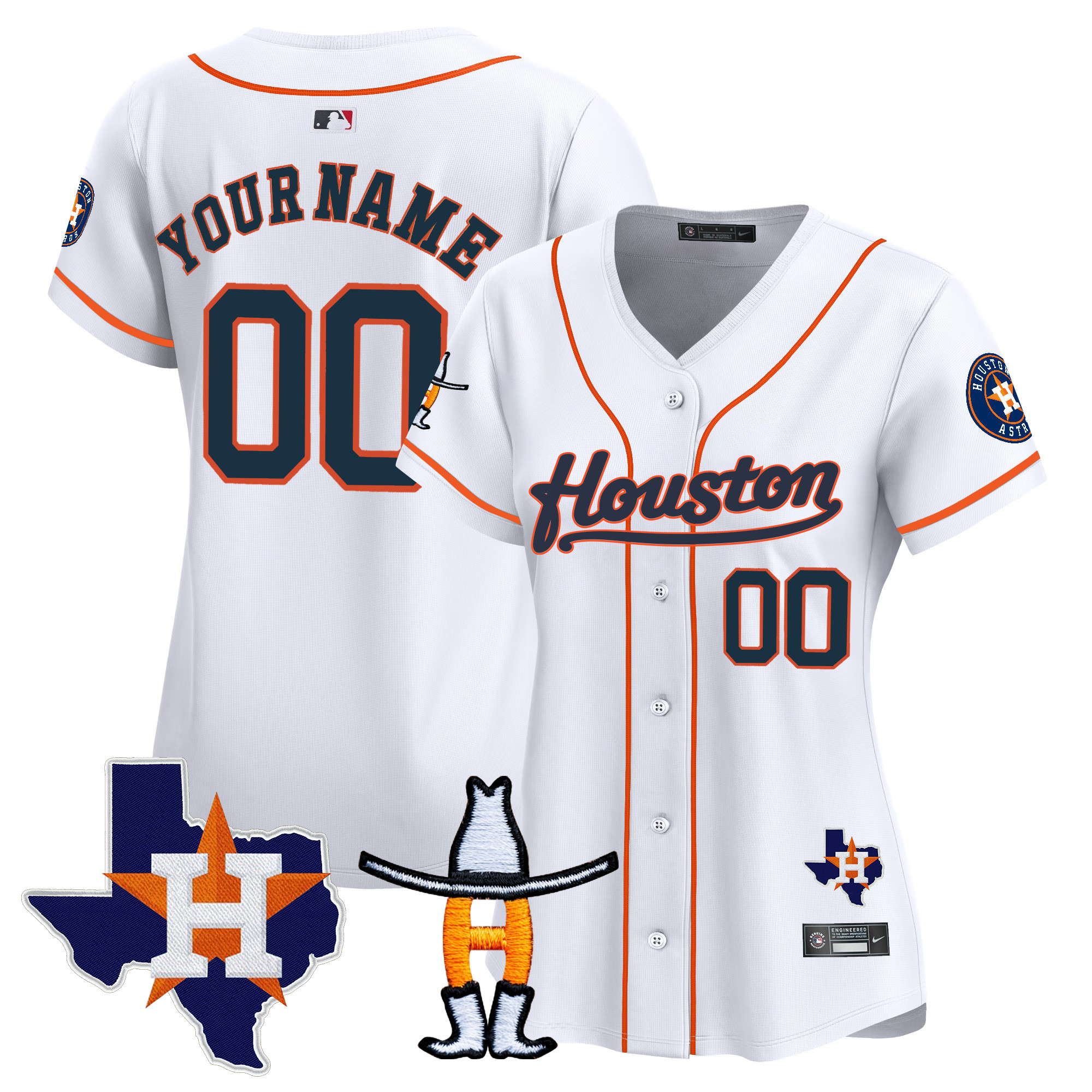 Houston Astros Houston Rodeo Patch Vapor Premier Limited Custom Jersey - All Stitched - Image 9