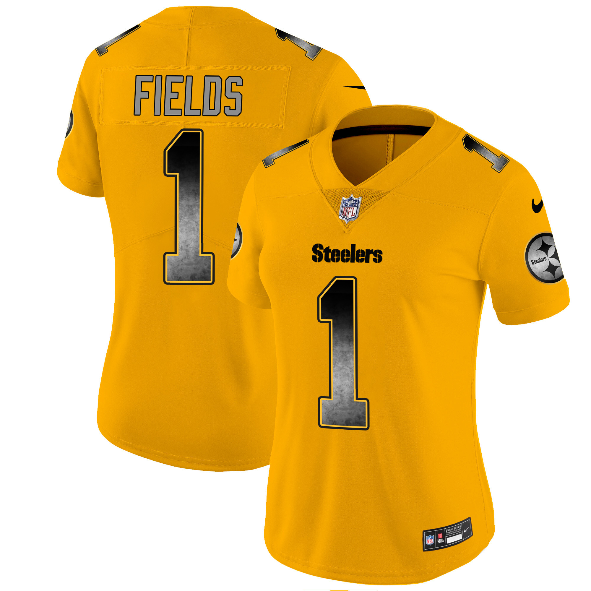 Women's Steelers Arch Smoke Vapor Jersey - All Stitched - Image 29