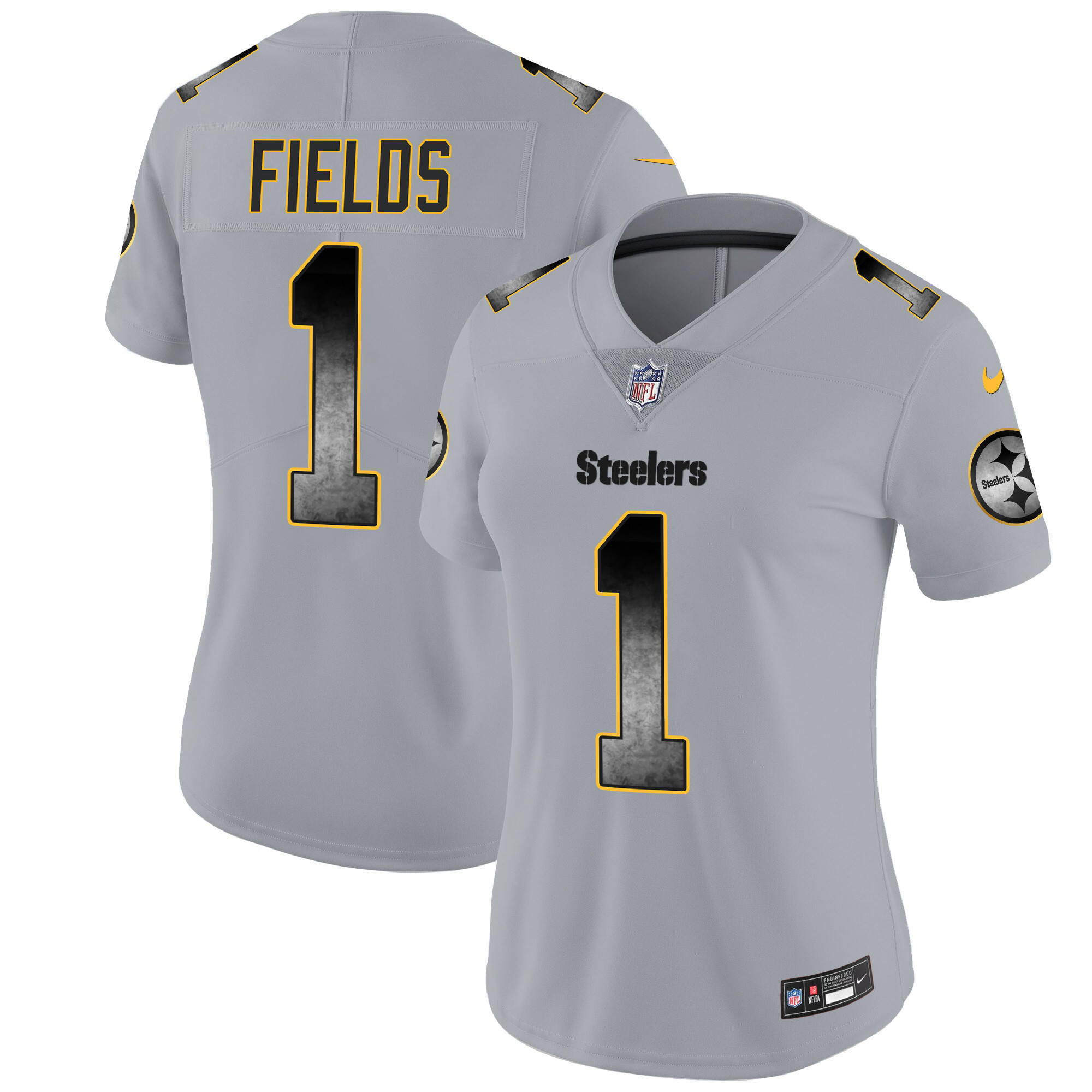 Women's Steelers Arch Smoke Vapor Jersey - All Stitched - Image 22