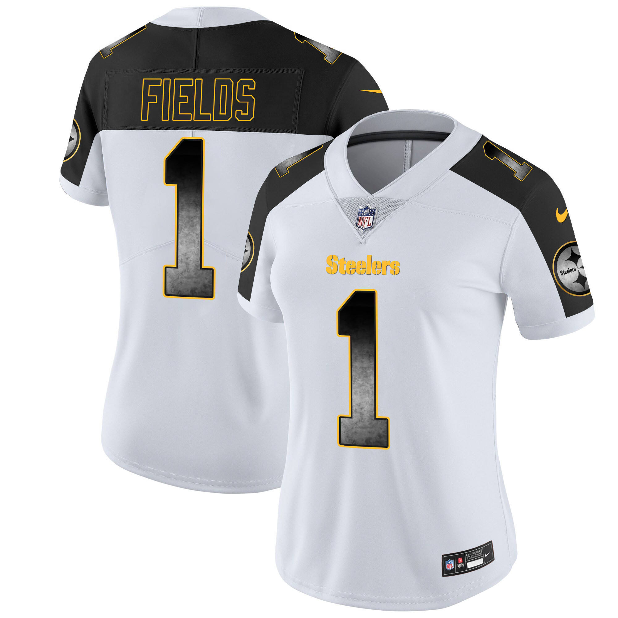 Women's Steelers Arch Smoke Vapor Jersey - All Stitched - Image 36