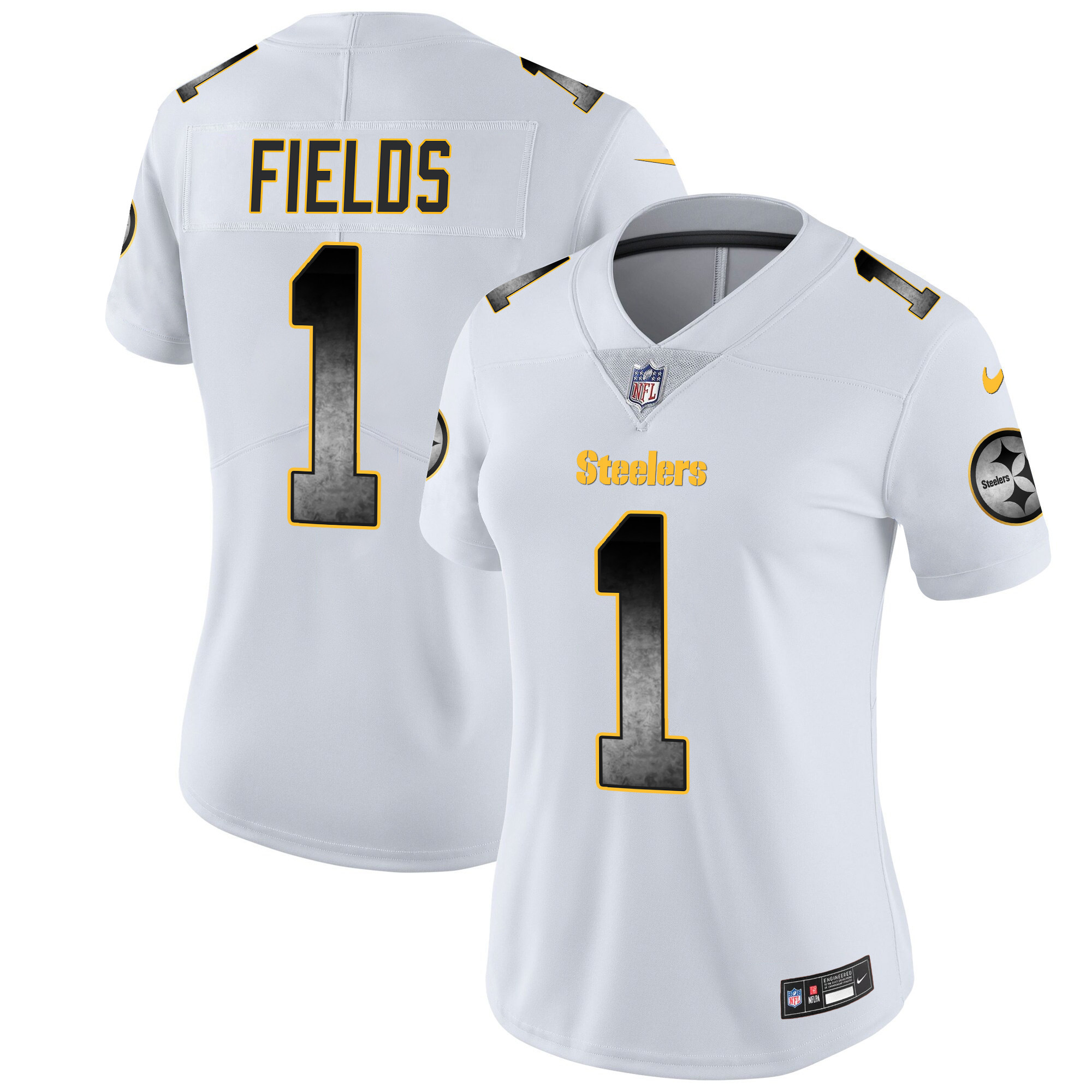 Women's Steelers Arch Smoke Vapor Jersey - All Stitched - Image 15