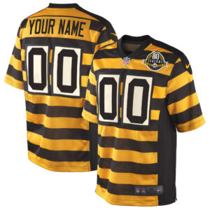 Pittsburgh Steelers Throwback Bunblebee Custom Jersey - All Stitched