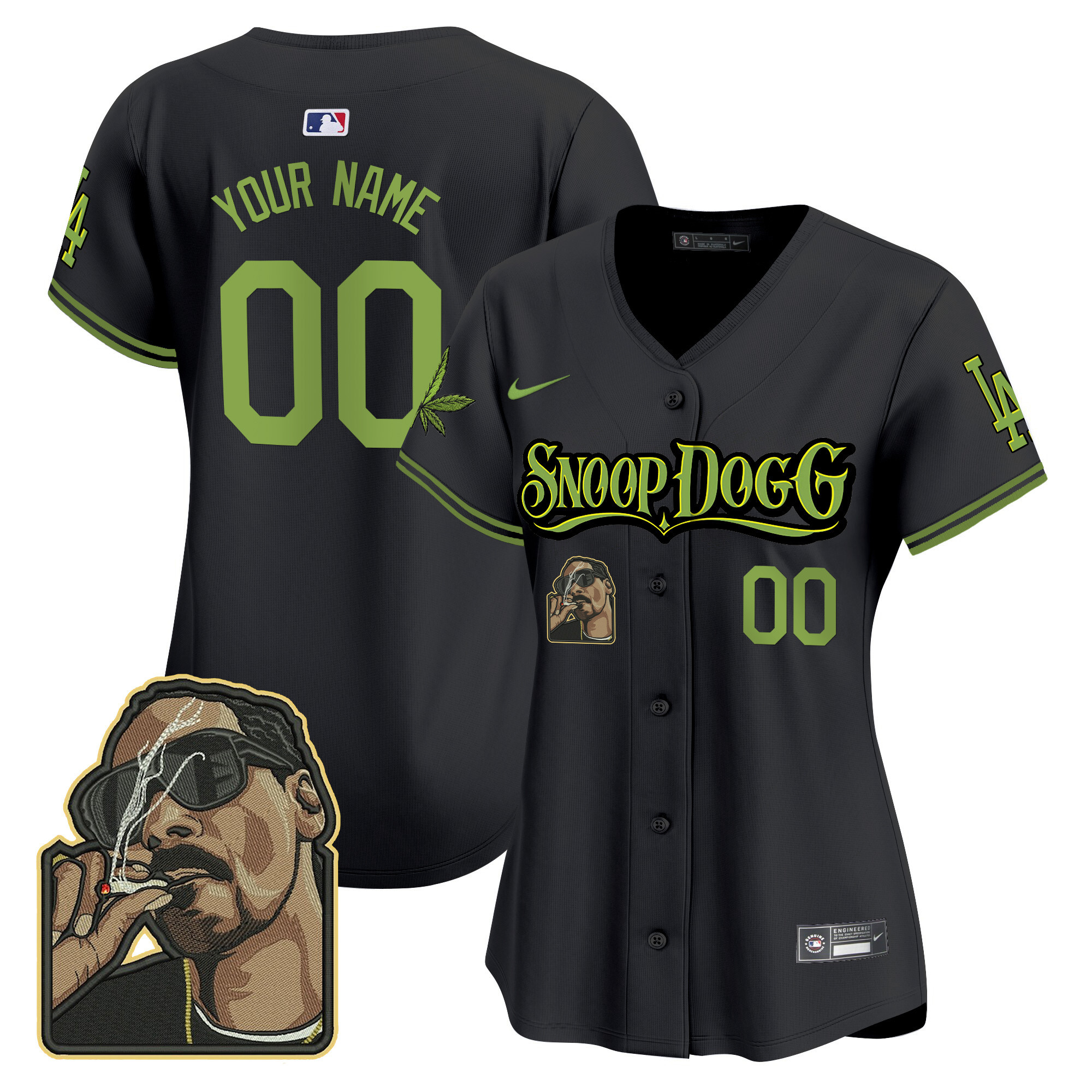 Dodgers Snoop Dogg Vapor Premier Limited Custom Jersey - Stitched - Image 8
