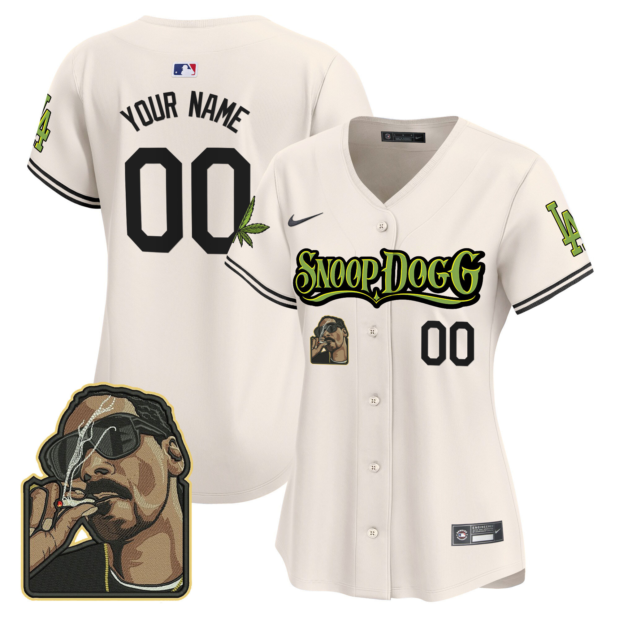 Dodgers Snoop Dogg Vapor Premier Limited Custom Jersey - Stitched - Image 6
