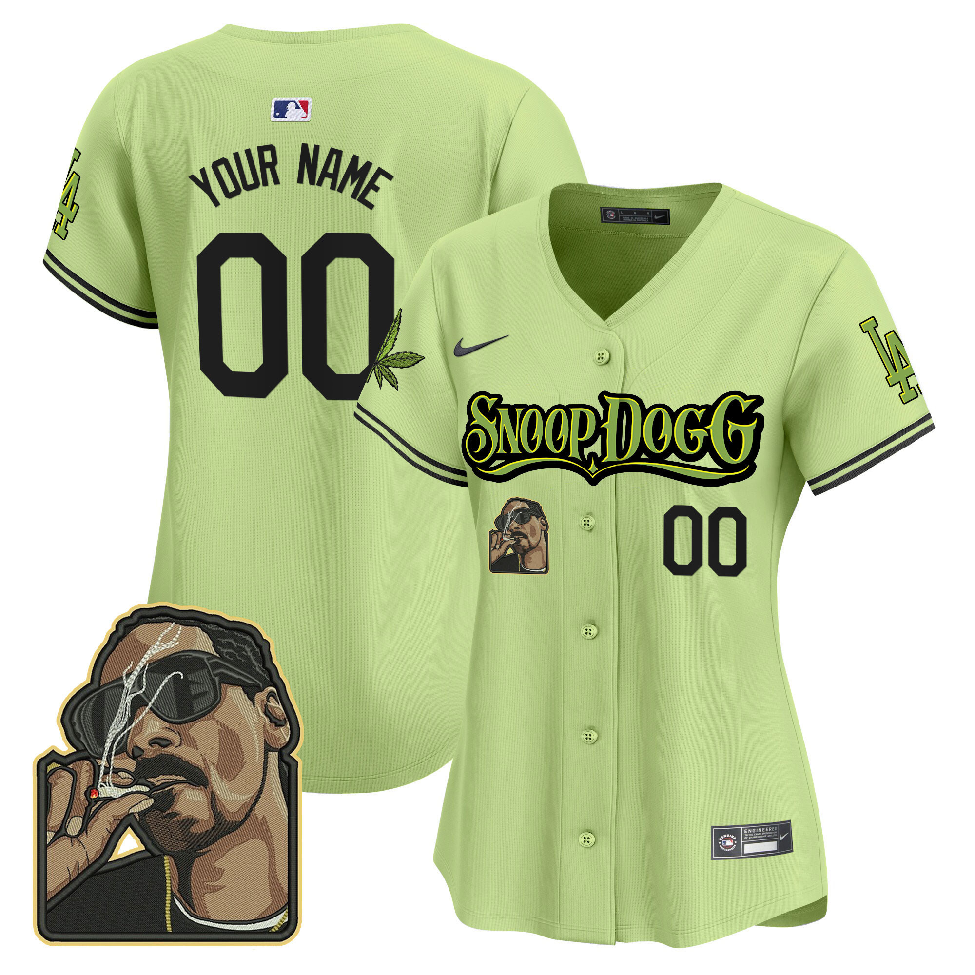 Dodgers Snoop Dogg Vapor Premier Limited Custom Jersey - Stitched - Image 7
