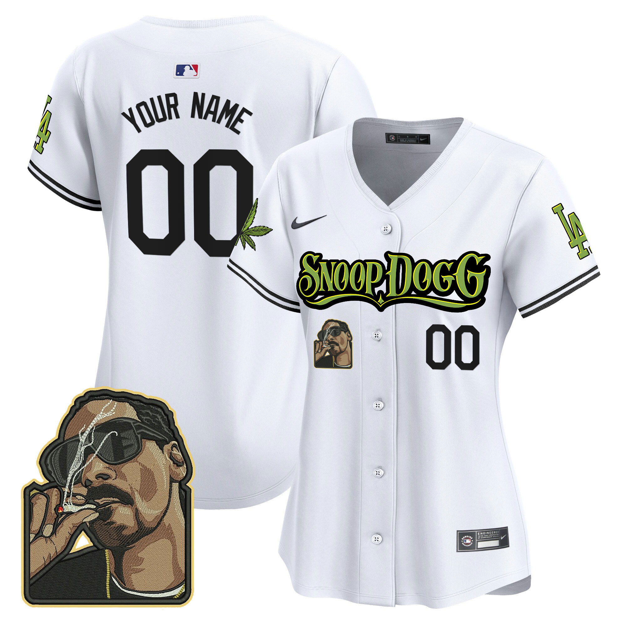 Dodgers Snoop Dogg Vapor Premier Limited Custom Jersey - Stitched - Image 9