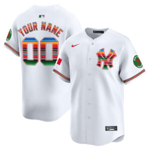 New York Yankees Mexico Vapor Premier Limited Custom Jersey - All Stitched