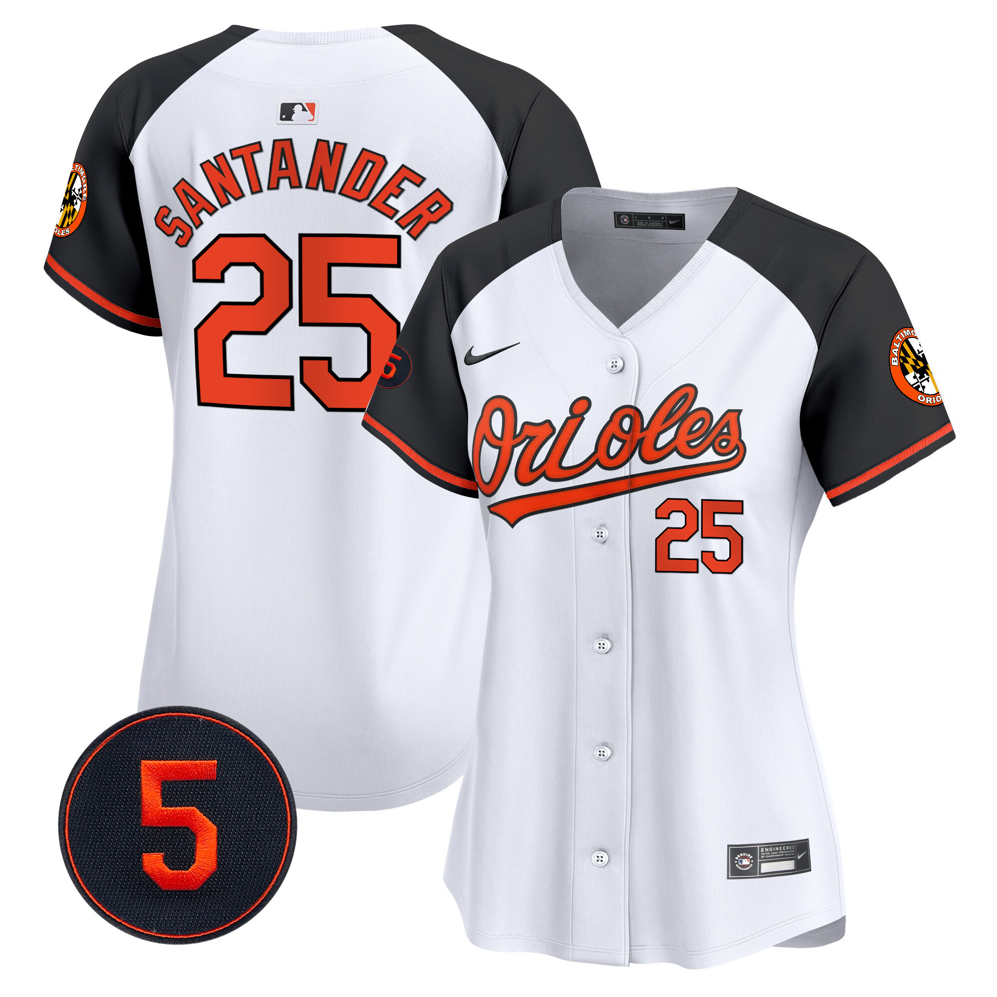Women’s Baltimore Orioles Robinson Patch Vapor Premier Limited Jersey – All Stitched - Image 19