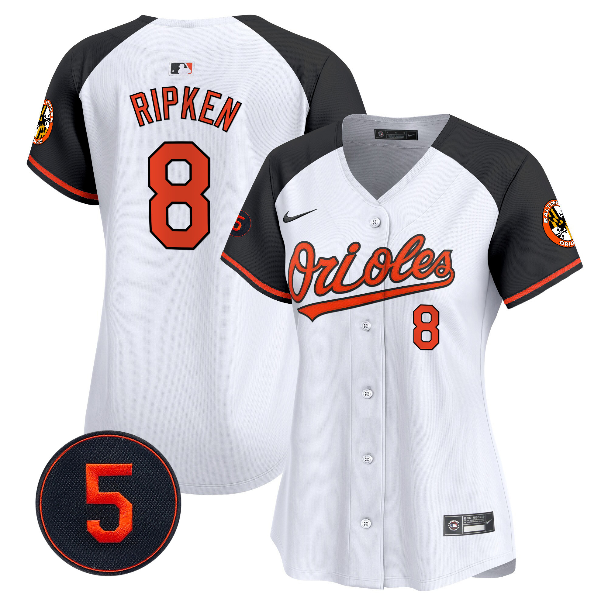 Women’s Baltimore Orioles Robinson Patch Vapor Premier Limited Jersey – All Stitched - Image 20