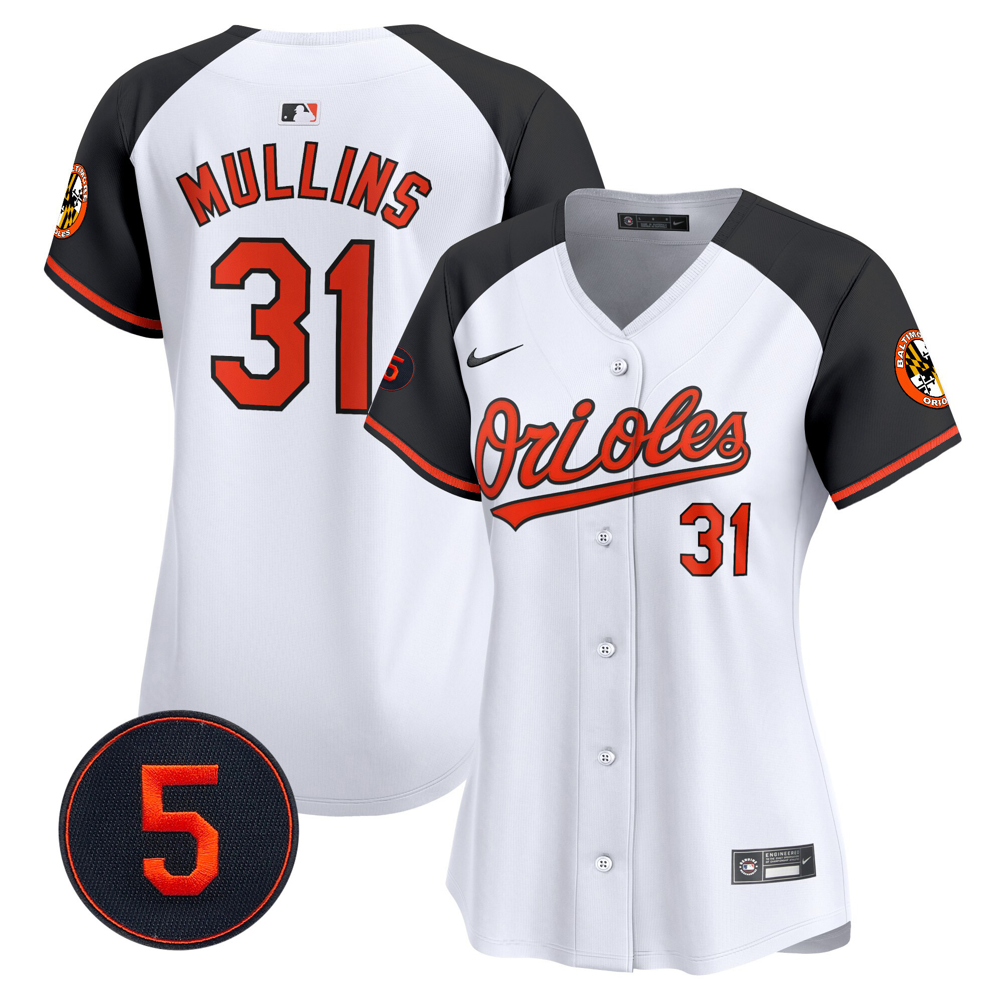 Women’s Baltimore Orioles Robinson Patch Vapor Premier Limited Jersey – All Stitched - Image 18