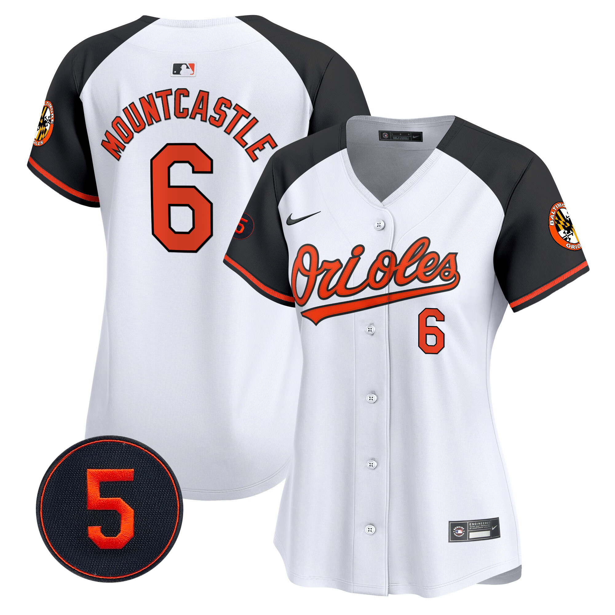 Women’s Baltimore Orioles Robinson Patch Vapor Premier Limited Jersey – All Stitched - Image 17