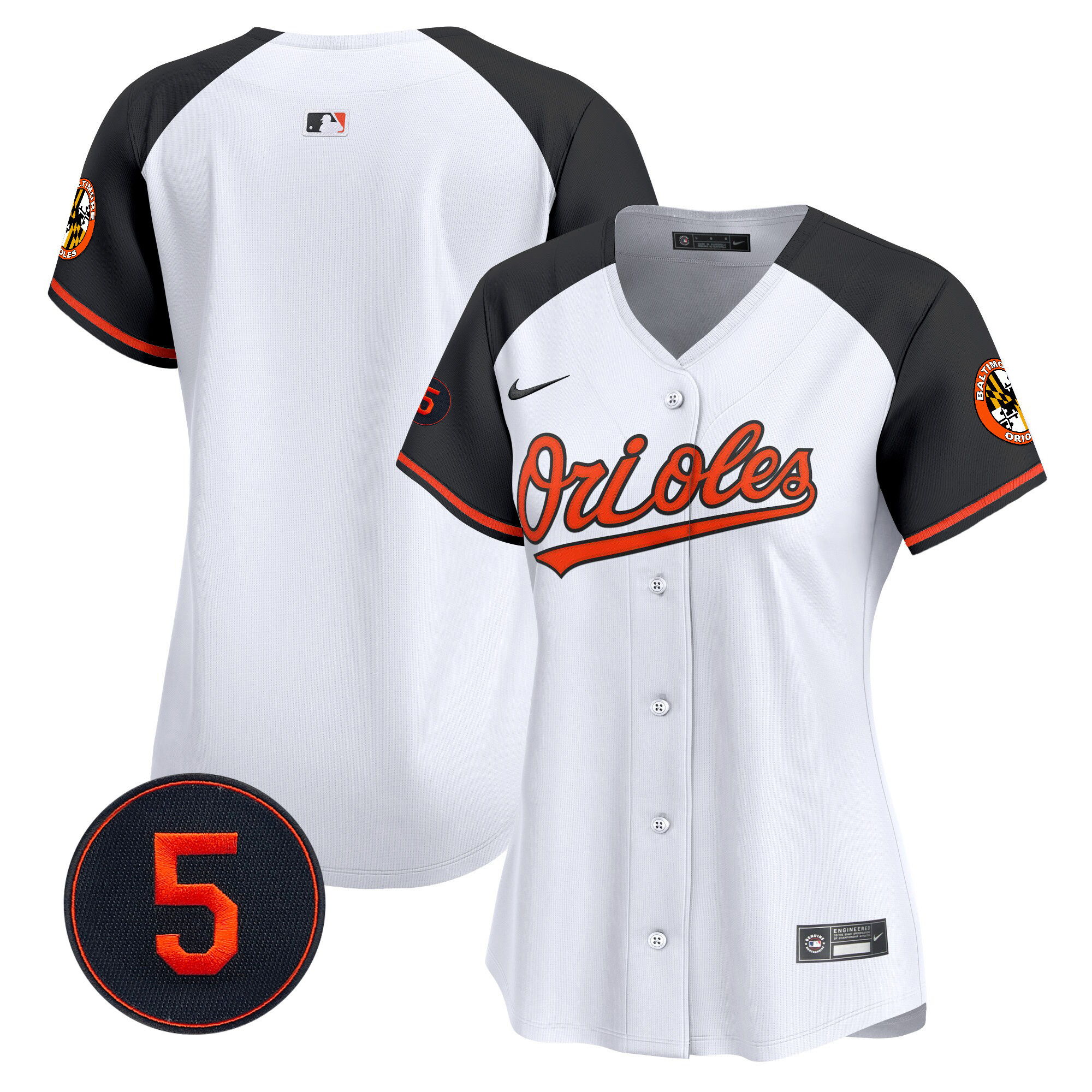 Women’s Baltimore Orioles Robinson Patch Vapor Premier Limited Jersey – All Stitched - Image 21