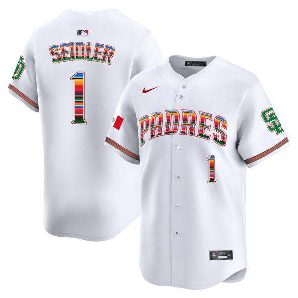 Men's San Diego Padres Mexico Premier Limited Jersey - All Stitched - Image 3