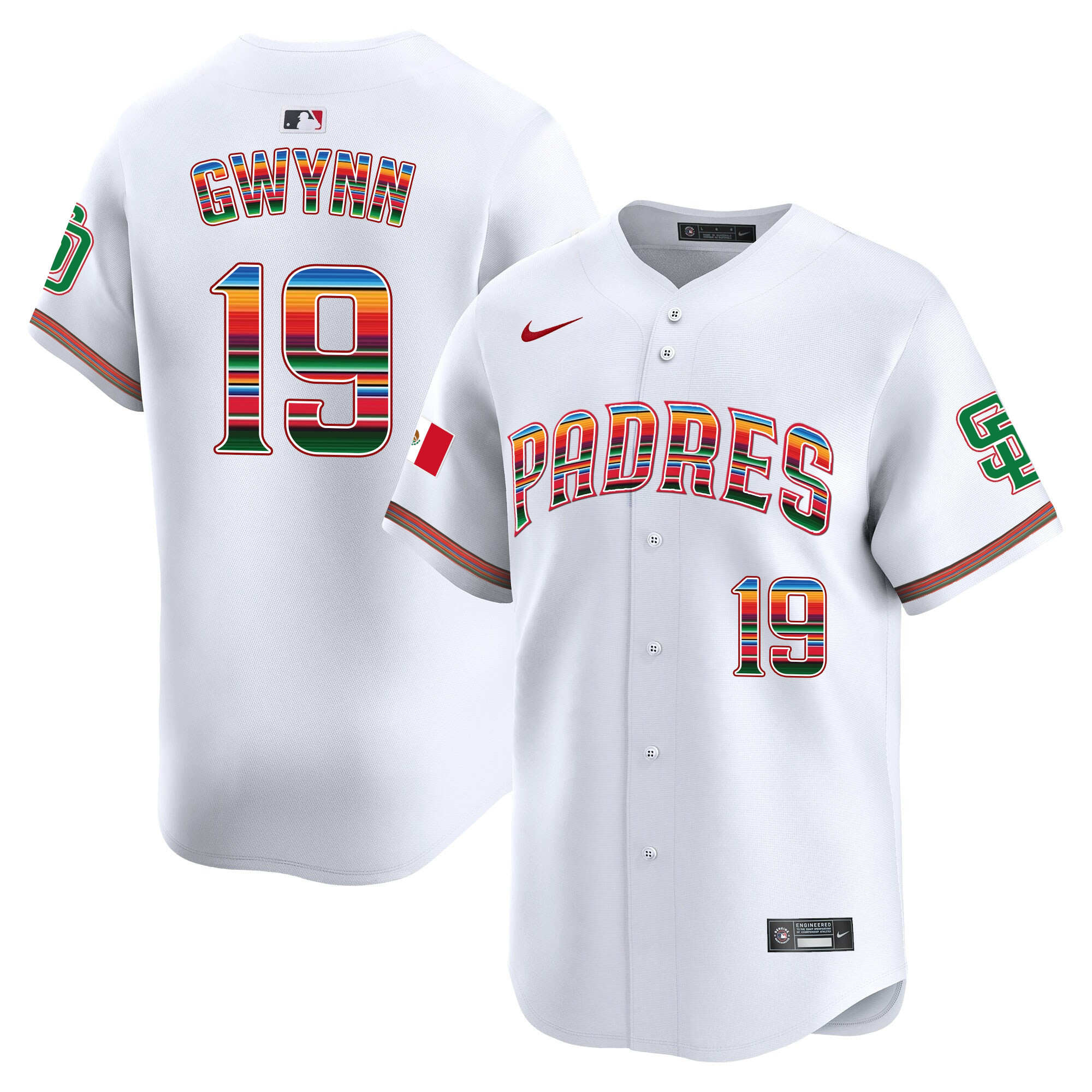 Men's San Diego Padres Mexico Premier Limited Jersey - All Stitched - Image 4