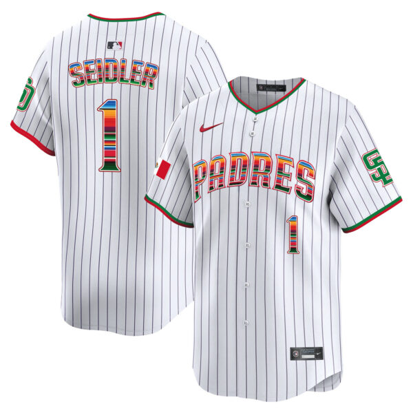 Men's San Diego Padres Mexico Premier Limited Jersey - All Stitched - Image 19