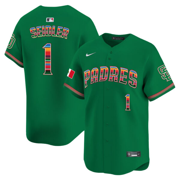 Men's San Diego Padres Mexico Premier Limited Jersey - All Stitched - Image 27