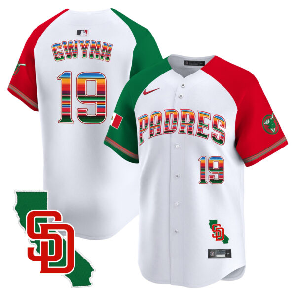 Men's Padres Mexico California Patch Vapor Premier Limited Jersey – All Stitched - Image 44