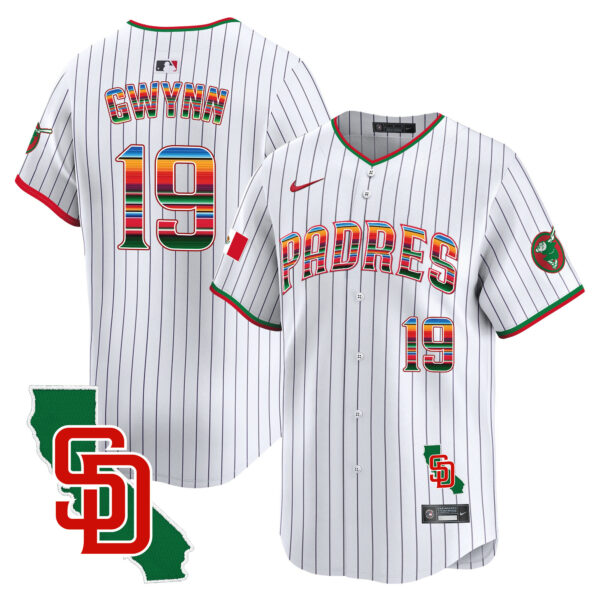 Men's Padres Mexico California Patch Vapor Premier Limited Jersey – All Stitched - Image 28