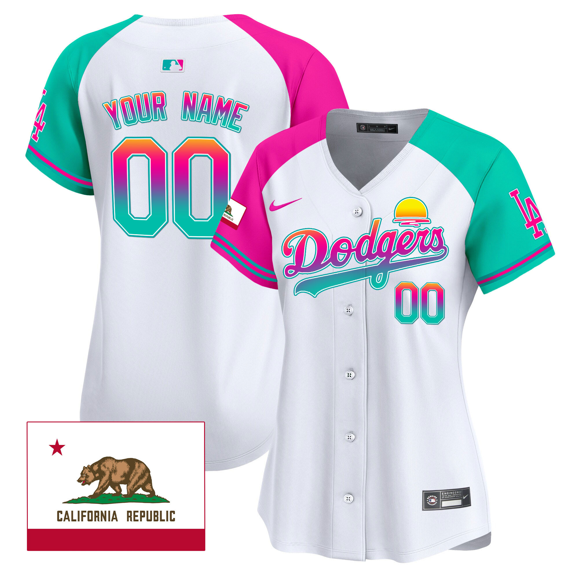 Dodgers 2024 Los Angeles City Style Vapor Premier Limited Custom Jersey - All Stitched - Image 10