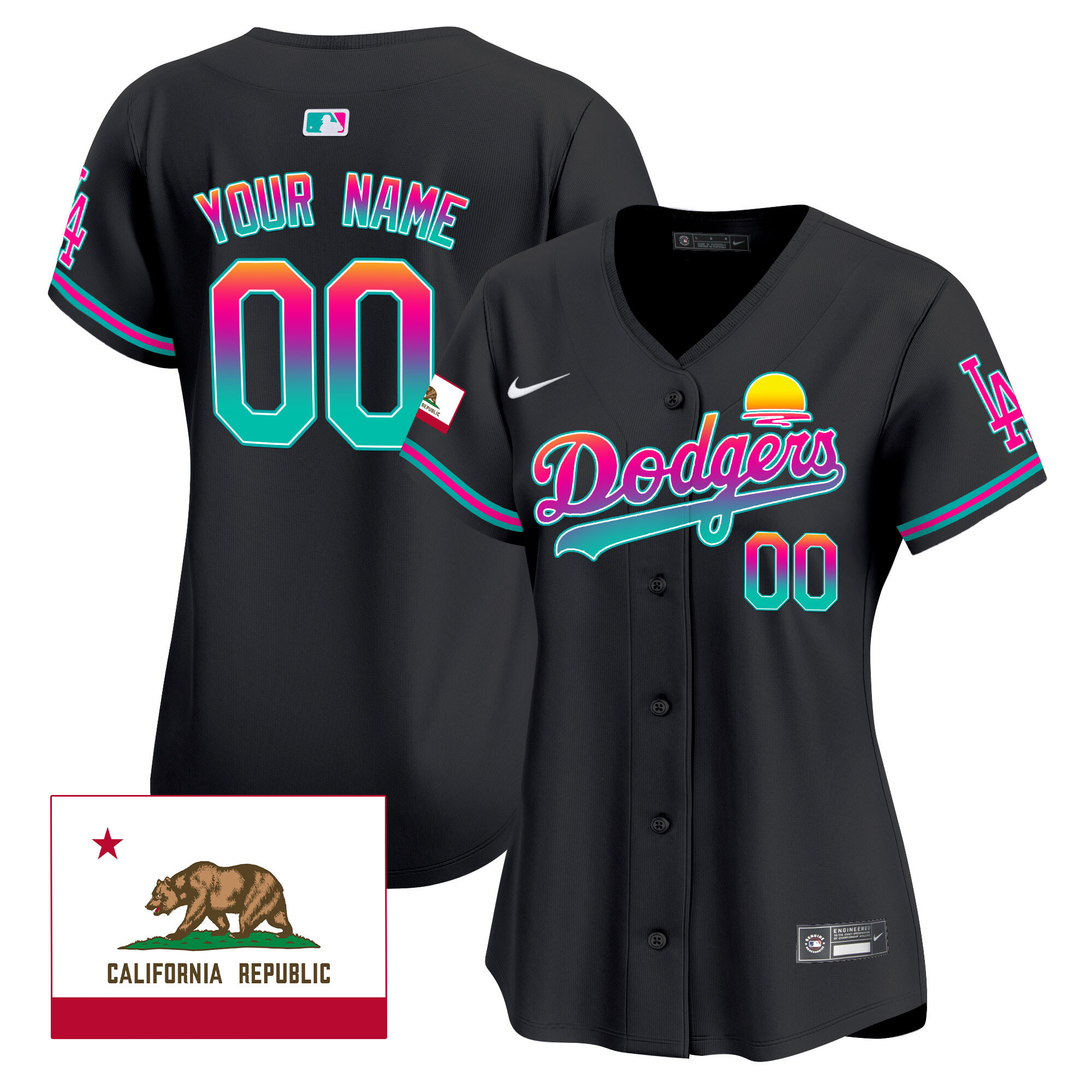 Dodgers 2024 Los Angeles City Style Vapor Premier Limited Custom Jersey - All Stitched - Image 7