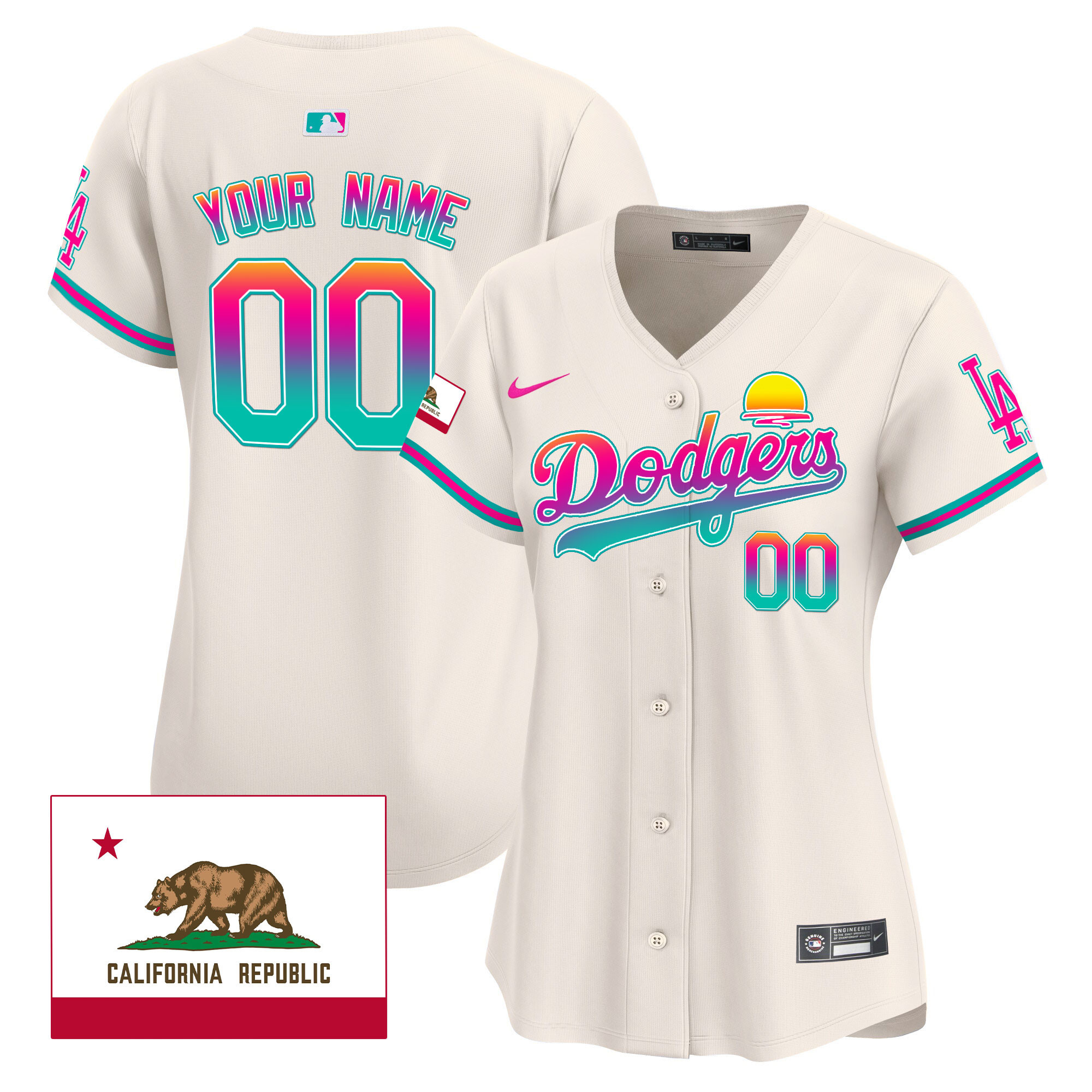 Dodgers 2024 Los Angeles City Style Vapor Premier Limited Custom Jersey - All Stitched - Image 9