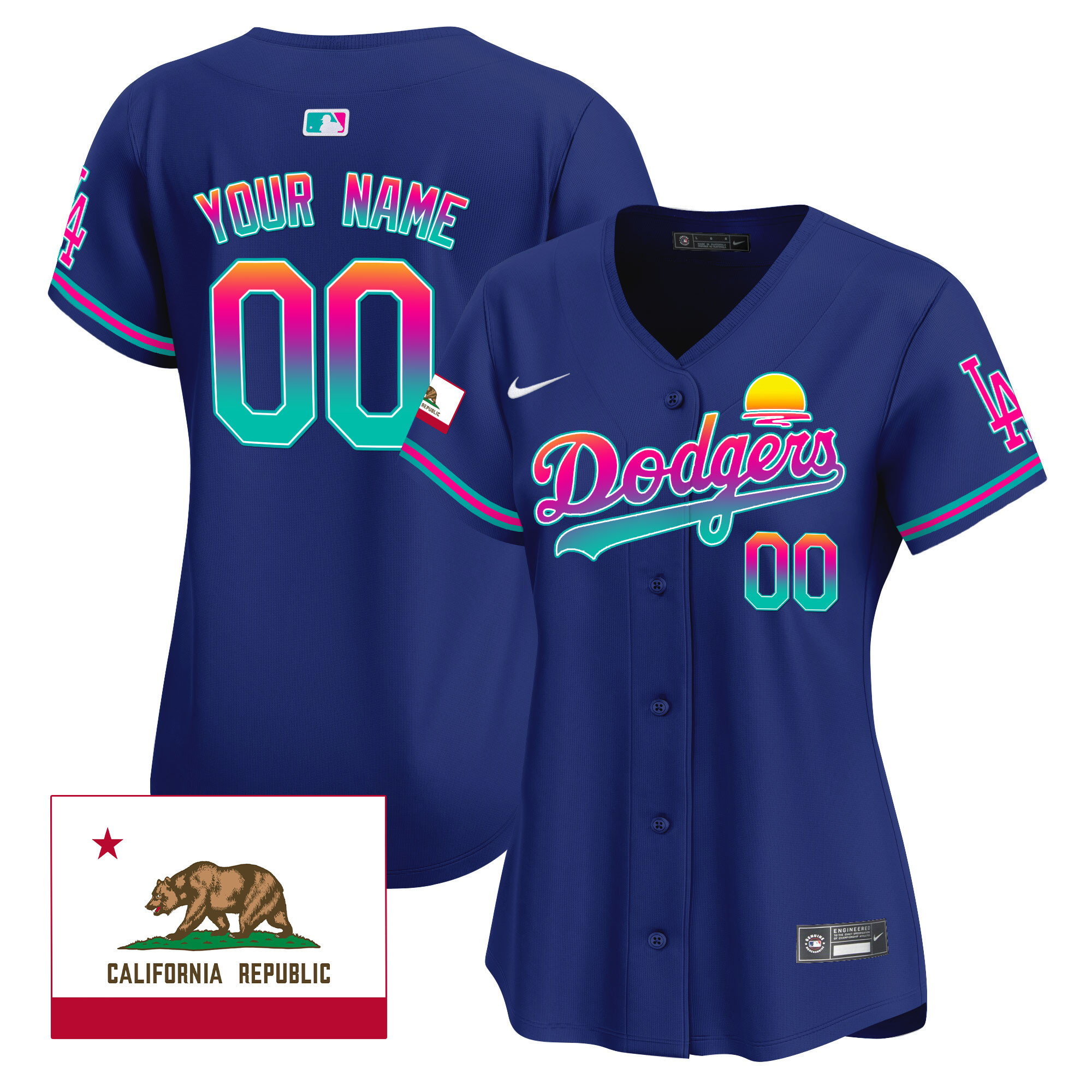Dodgers 2024 Los Angeles City Style Vapor Premier Limited Custom Jersey - All Stitched - Image 8
