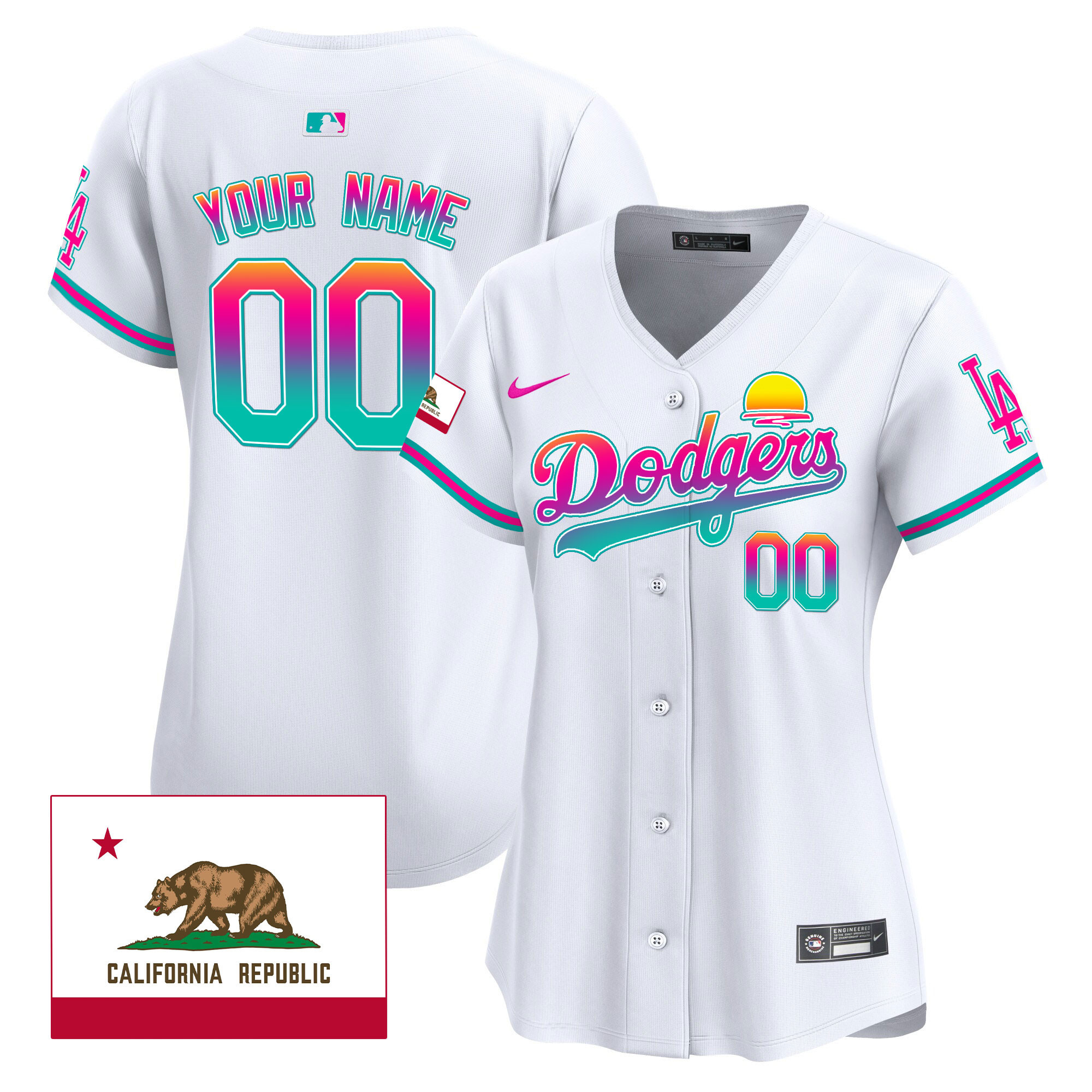 Dodgers 2024 Los Angeles City Style Vapor Premier Limited Custom Jersey - All Stitched - Image 6