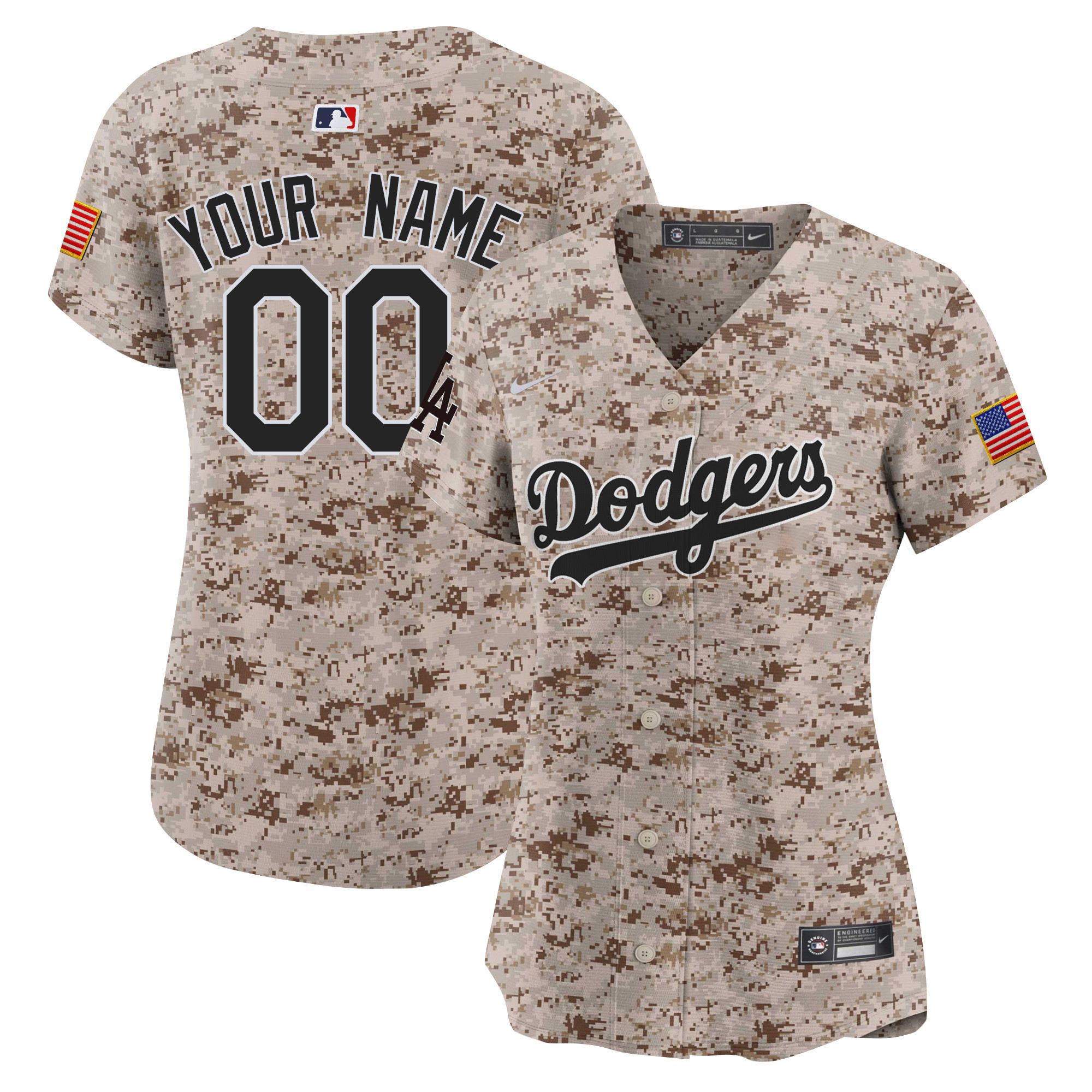 Dodgers USMC Alternate Vapor Premier Limited Custom Jersey - All Stitched - Image 5