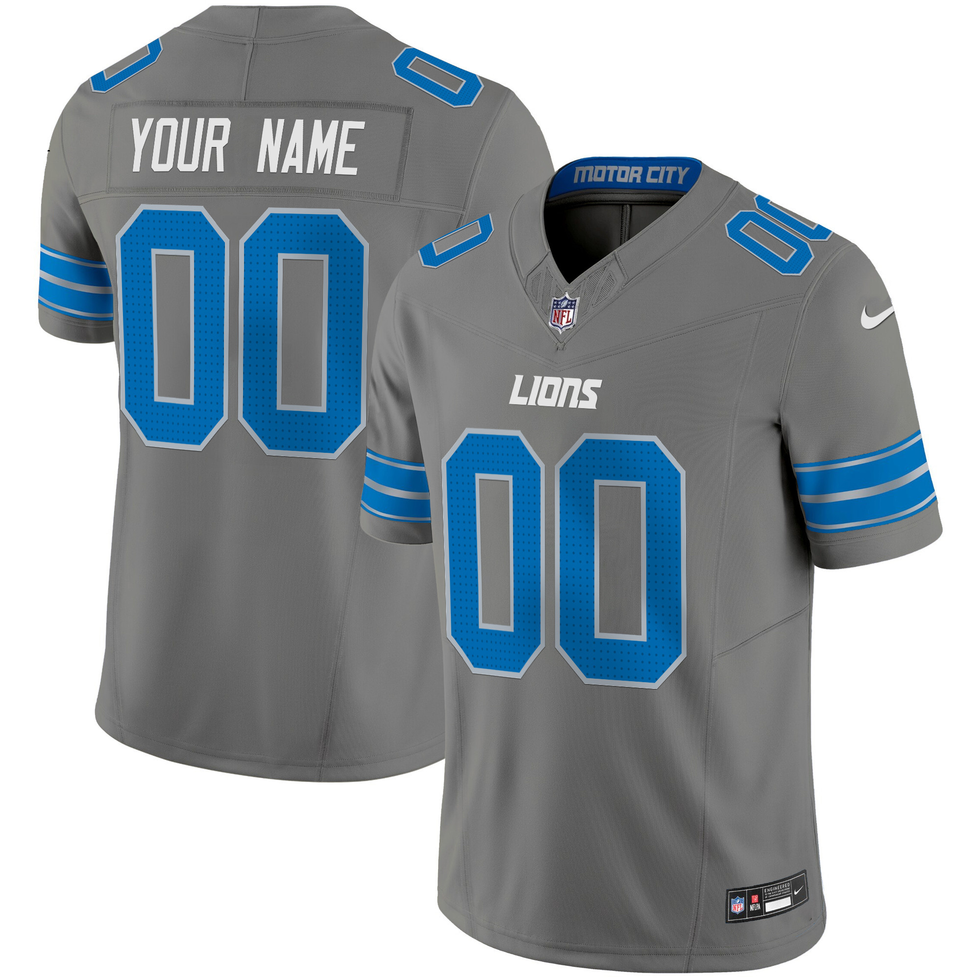 Detroit Lions 2024 Vapor Limited Custom Jersey - All Stitched - Image 5