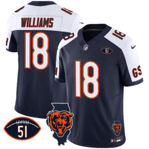 Men's Bears Illinois Patch Vapor Jersey - All Stitched