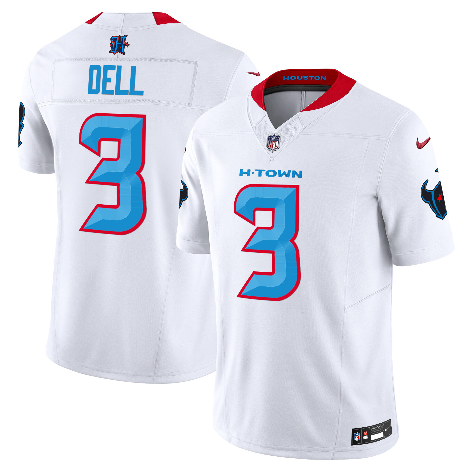 Men's Houston Texans 2024 Vapor Limited Jersey V2 - All Stitched - Image 49
