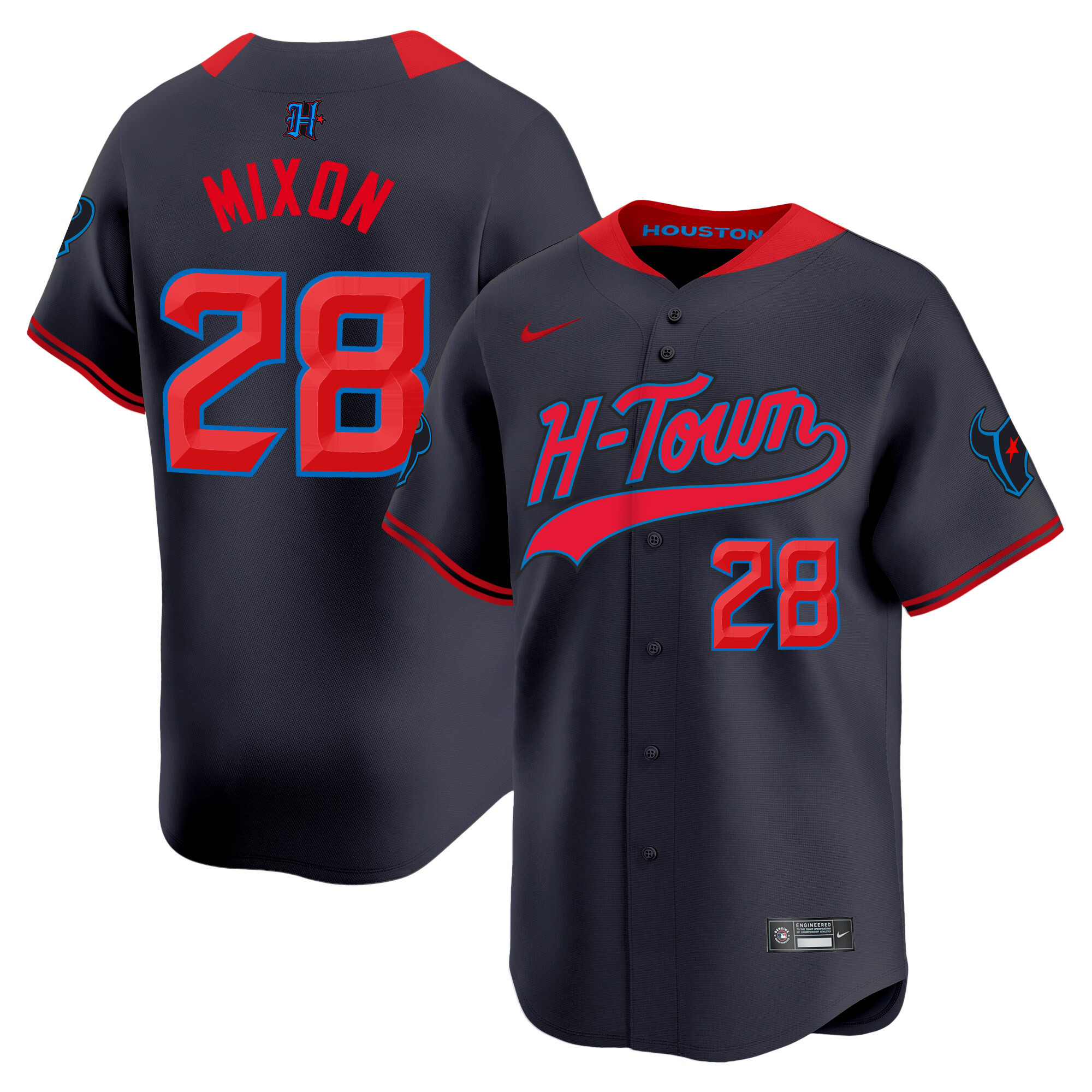 Men's Houston Texans 2024 Baseball Jersey V2 - All Stitched - Image 11
