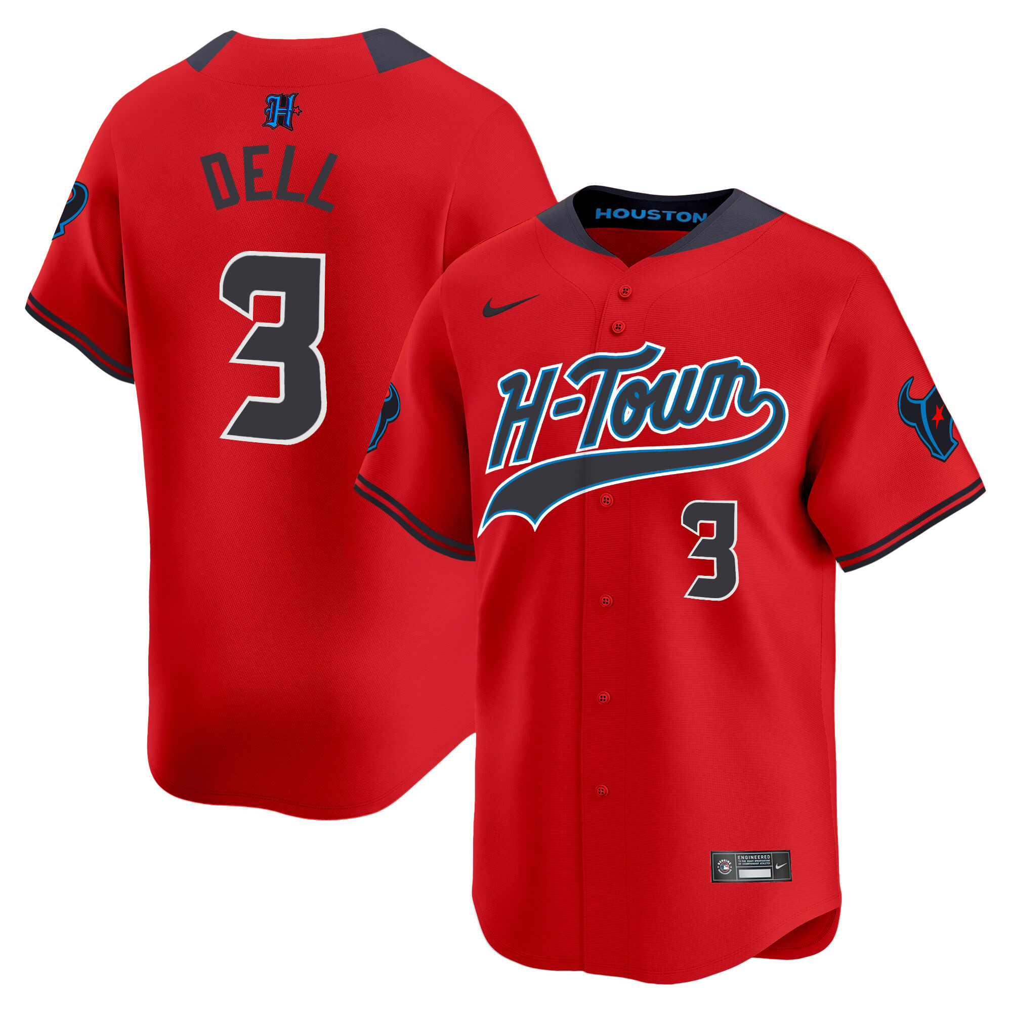 Men's Houston Texans 2024 Baseball Jersey V2 - All Stitched - Image 20