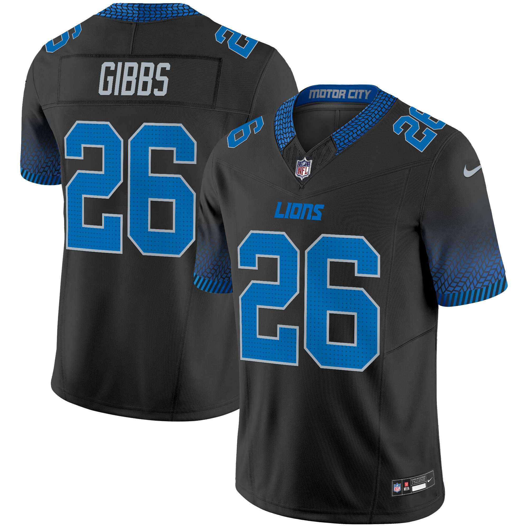 Detroit Lions 2024 Motor City Vapor Limited Jersey - All Stitched - Image 7