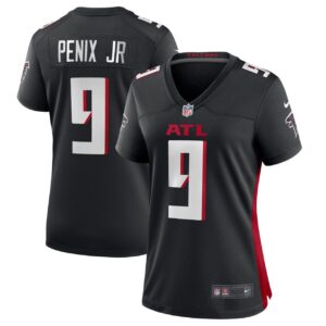 Women's Michael Penix Jr. Atlanta Falcons Black Game Jersey - All Stitched