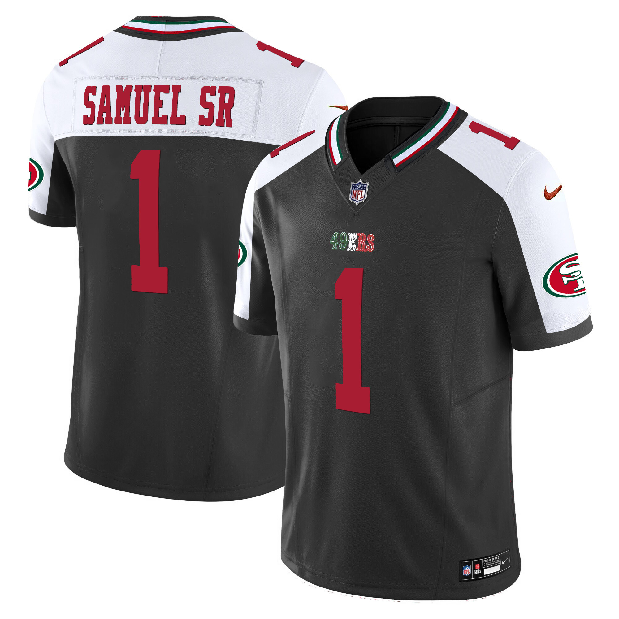 Men's 49ers Mexico 2024 Vapor Limited Jersey V2 - All Stitched - Image 33
