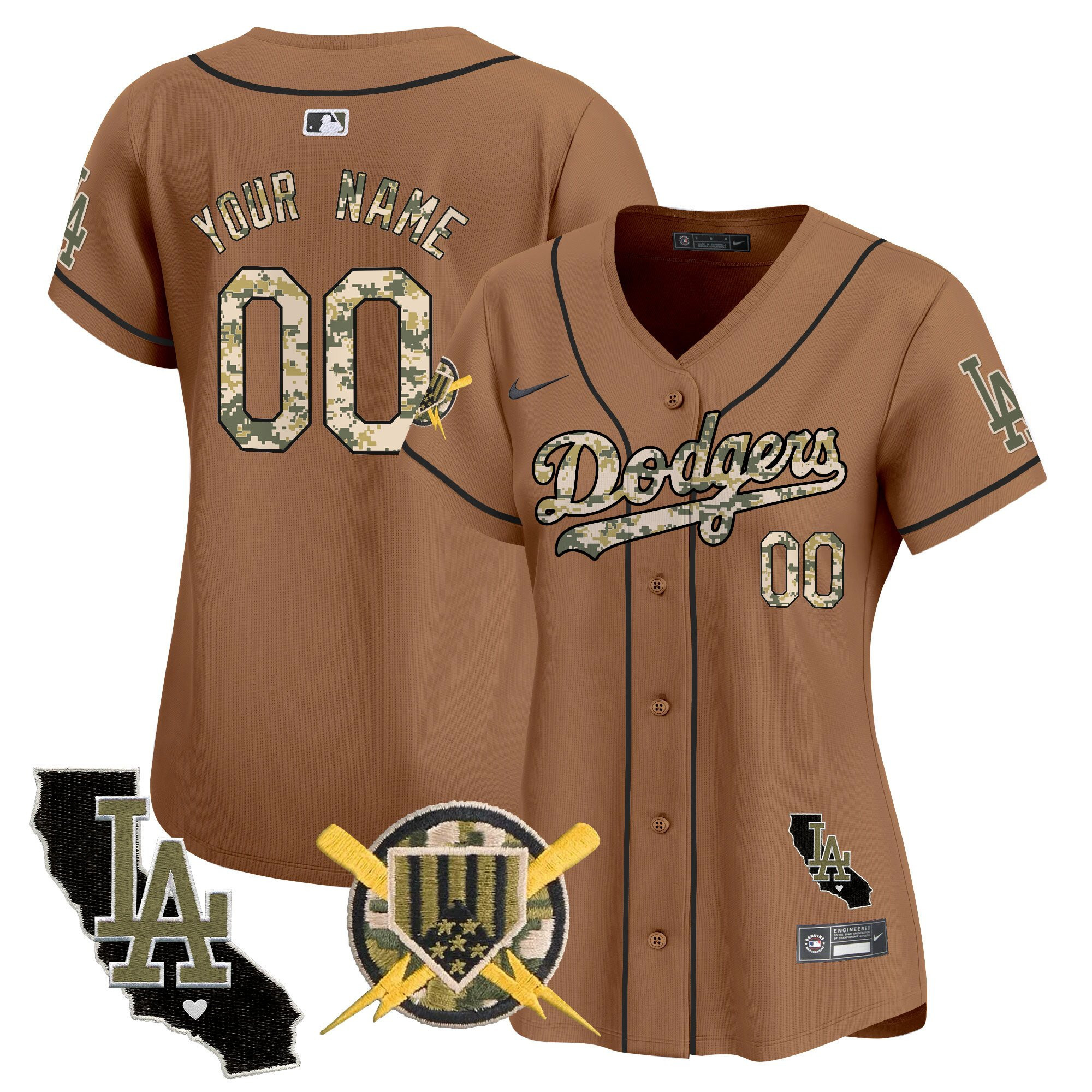 Dodgers Armed Forces Day Vapor Premier Limited Custom Jersey - All Stitched - Image 9