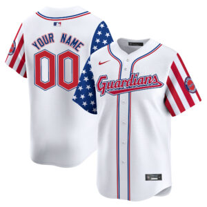Cleveland Guardians 2024 Independence Day Vapor Premier Limited Custom Jersey - All Stitched