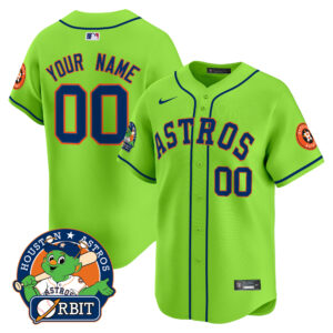 Astros Orbit Patch Vapor Premier Limited Custom Jersey V2 - All Stitched