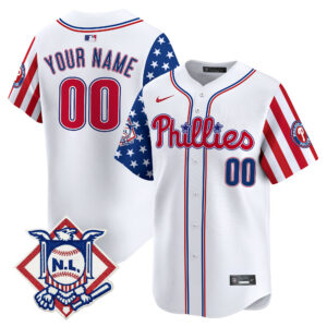 Phillies 2025 Memorial Day Vapor Premier Limited Custom Jersey V2 - All Stitched